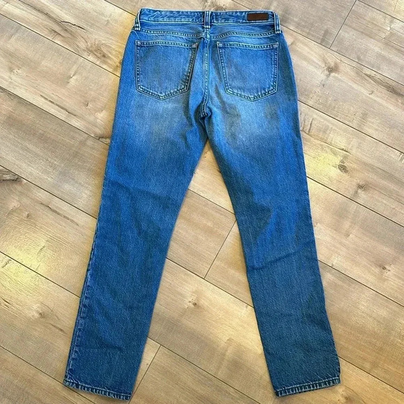 ABERCROMBIE FITCH A&F Ames Slim Boyfriend Jeans Ripped Rips Destroyed 24/00 - Picture 7 of 10